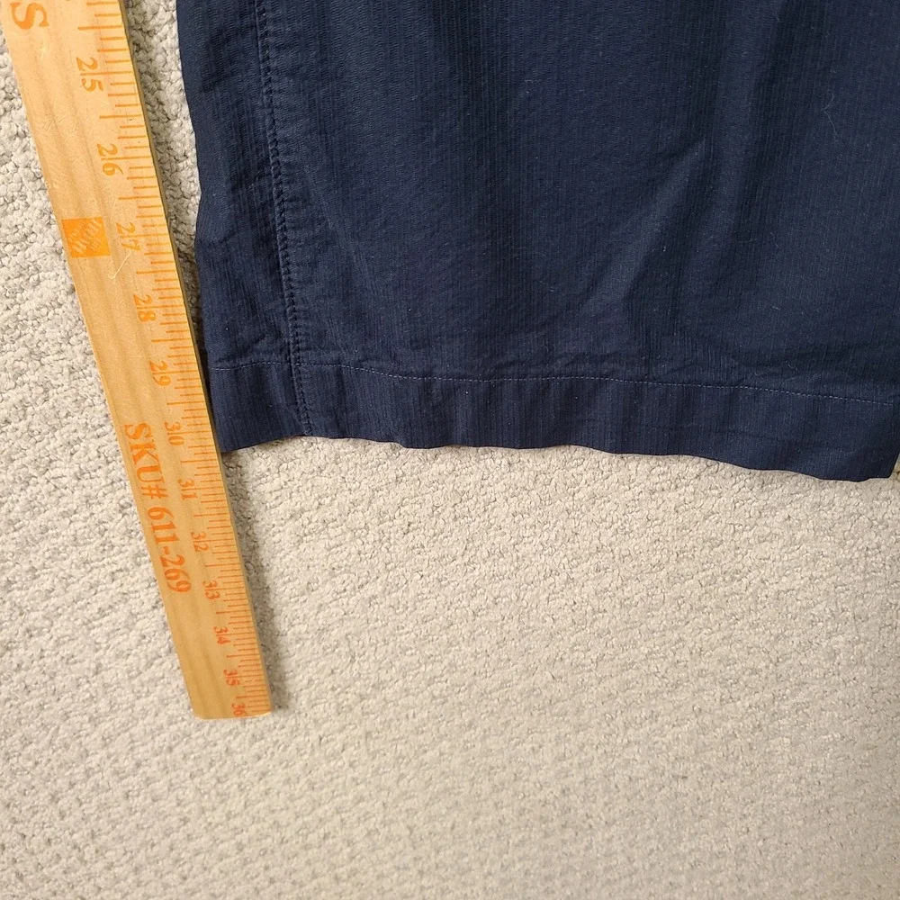 Banana Republic Pants Mens 36x30 Navy Blue Striped Chino Cotton Straight Casual